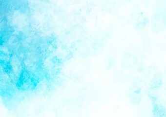 幻想的な水彩の水色テクスチャ背景
