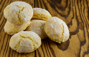 image of delicious biscuits close-up