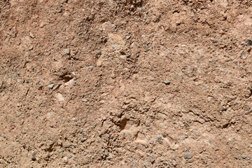 The texture of the steep rock of the canyon