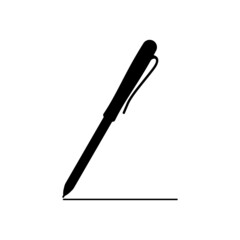 Pen icon vector. Logo, sign or design template.