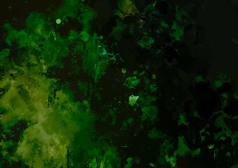 緑色の幻想的なキラキラ水彩テクスチャ背景
