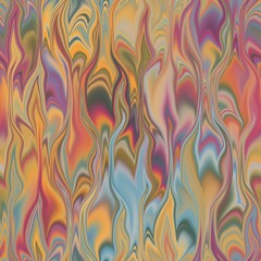 Seamless combed conch effect Turkish ebru marble surface pattern design for print. High quality illustration. Luxurious ancient art form. Wavy liquid fluid marbled book paper antique graphic design.