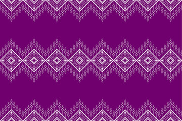 Geometric ethnic pattern traditional Design for background,carpet,wallpaper,clothing,wrapping,Batik,fabric,sarong,Vector illustration embroidery style.