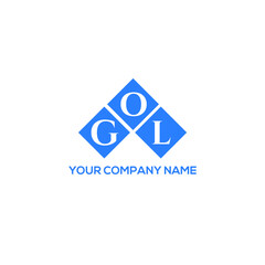 GOL letter logo design on white background. GOL creative initials letter logo concept. GOL letter design. 