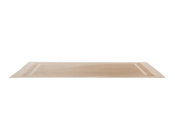 Empty Asian Food Background. place mat on wooden background perspective view with copy space flat lay