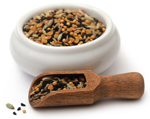 Mixed spices named as pach foron masala