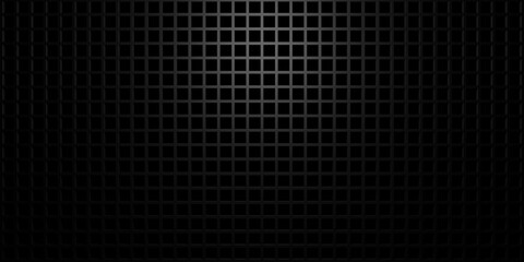 Black square holes grid grill background with light from above - obrazy, fototapety, plakaty
