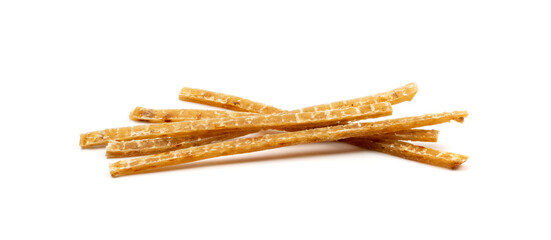 Dried Fish Isolated, Dry Salted Seafood Snack, Stockfish, Beer Snacks