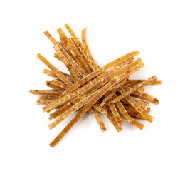 Dried Fish Isolated, Dry Salted Seafood Snack, Stockfish, Beer Snacks