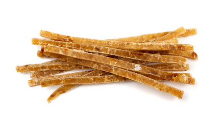 Dried Fish Isolated, Dry Salted Seafood Snack, Stockfish, Beer Snacks