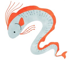 リュウグウノツカイ イラスト