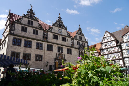 Markt und Rathaus Renaissence in Hann. Münden