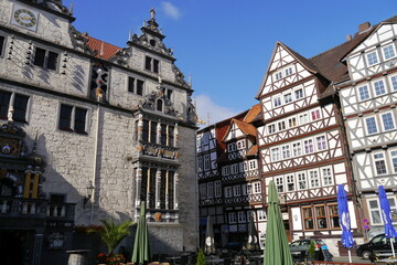 Fototapeta premium Auslucht Rathaus Hann. Münden