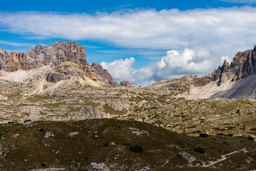 Foto op Canvas Sexteen Dolomites from Tre Cime di Lavaredo. Mountain Peak of Sasso di Sesto, Torre di Toblin, Punta Tre Scarperi, Monte Paterno or Paternkofel. UNESCO world heritage site, Trentino-Alto Adige, Italy. © Alberto Masnovo