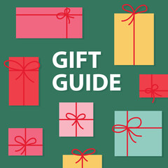 gift guide concept- vector illustration