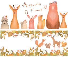 北欧風オシャレな秋の植物と小鳥と実がある森の白バックフレームのイラスト Anniversary Wall Mural Anniversa Melchi 北欧風オシャレな秋の植物と小鳥と実がある森の白バックフレームのイラスト Anniversary Wall Mural Anniversa Melchi