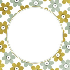北欧風 花のフレーム