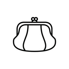 Obraz premium Wallet icons vector. Purse with money illustration sign. Coins symbol. online payment logo.