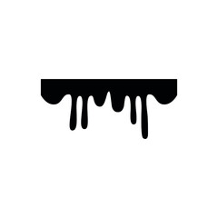 Drips icon vector set. Liquid Dripping illustration sign collection. Melting symbol or logo.