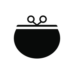 Wallet icons vector. Purse with money illustration sign. Coins symbol. online payment logo.