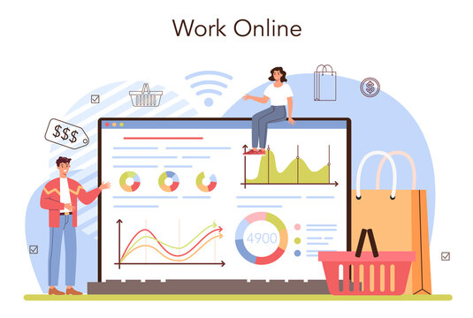 Commercial activity web banner or landing page. Sales stimulation