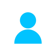 User blue sign icon