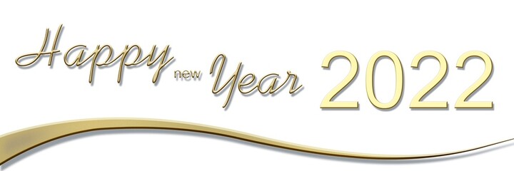 Greeting card with text Happy New Year 2022	