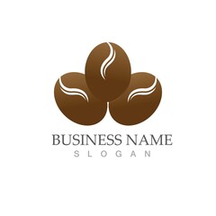 coffee bean icon vector