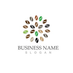 coffee bean icon vector