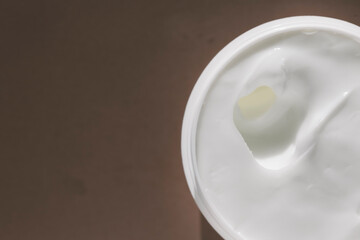 hand cream on a stone background 