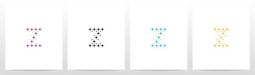 Light Spark Forming Letter Logo Design Z