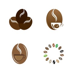 coffee bean icon vector