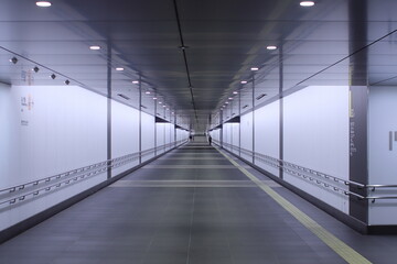 long corridor in a building