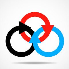 Vector infographic design template with circles