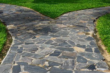 Stone garden pathway - 460828908
