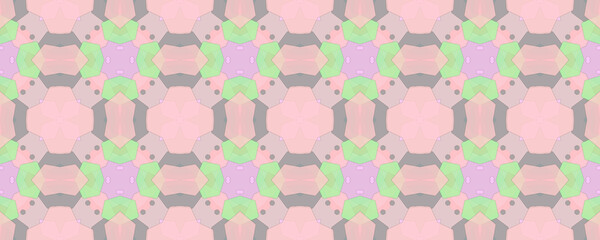 Aquarelle Pink Element. Light Pink Embroidery.