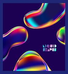 Background of isolated holographic liquid bubbles.