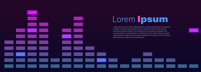 Vector banner flyer template. Abstract background with copy space
