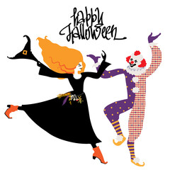 Dance of the witch and the clown