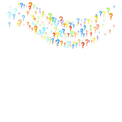 Question marks Quiz doubt survey faq public poll.