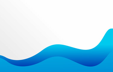 white background design in wavy blue style