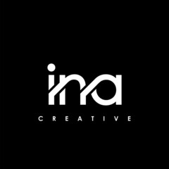 INA Letter Initial Logo Design Template Vector Illustration