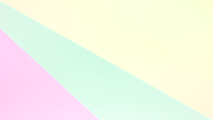Background in trendy multicolor paper.Top view. Minimal concept.