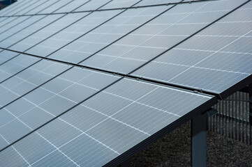 Obraz premium solar panels on roof