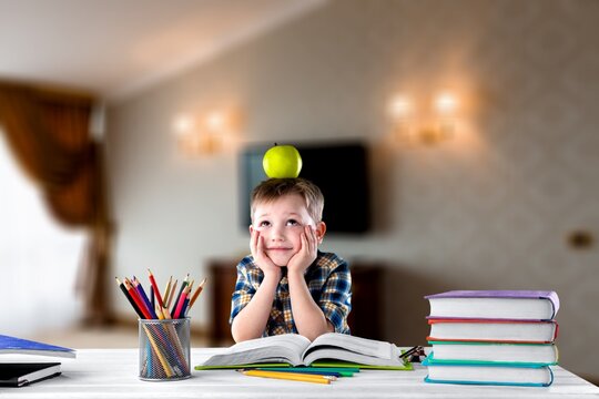 student Sitting in the classroom feeling bored with learning.
