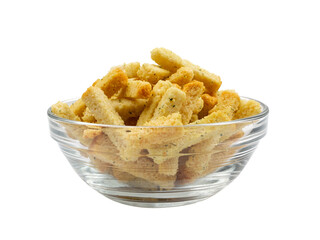 Crunchy Croutons, Bruschetta Crackers, Rusks or Small Fried Bread