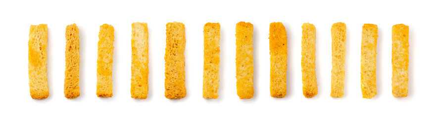 Crunchy Croutons, Bruschetta Crackers, Rusks or Small Fried Bread
