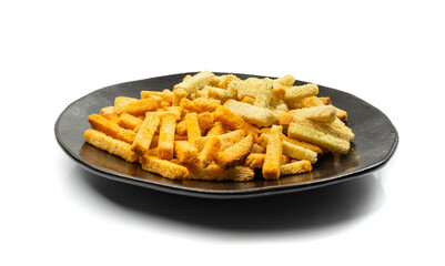 Crunchy Croutons, Bruschetta Crackers, Rusks or Small Fried Bread