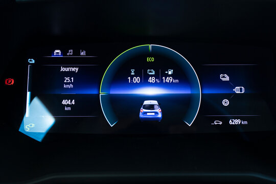 Renault Zoe is a five-door supermini electric car produced by the French manufacturer Renault. It has unique interior design.
