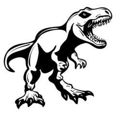 T-Rex Tyrannosaurus Rex Dinosaur isolated vector illustration